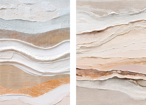 Soft waves of earthy tones blend Soft waves of earthy tones blend