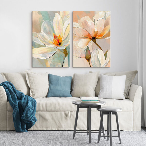 Delicate blooms in soft hues Delicate blooms in soft hues