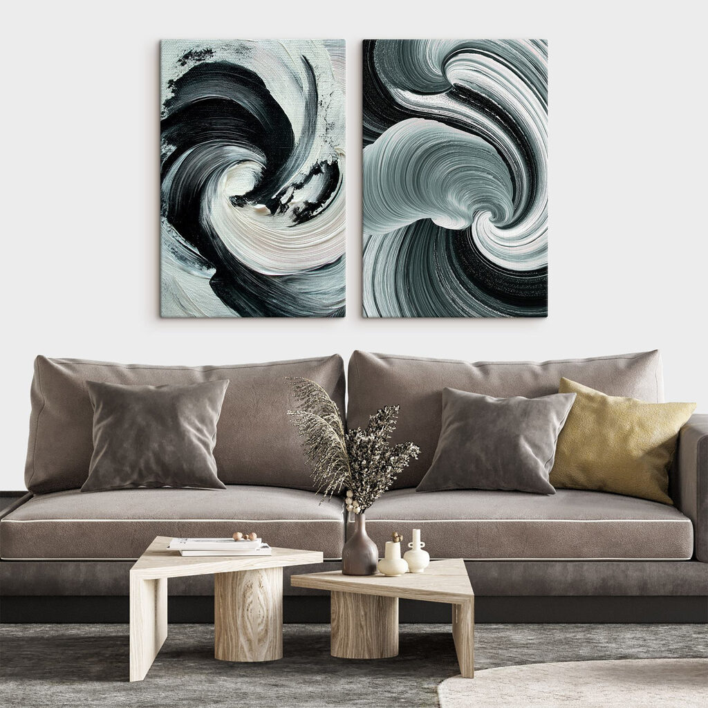 Dynamic swirls of monochrome colors Dynamic swirls of monochrome colors