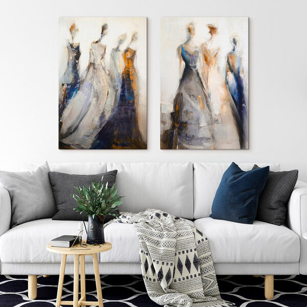 Painting of a group of women Painting of a group of women