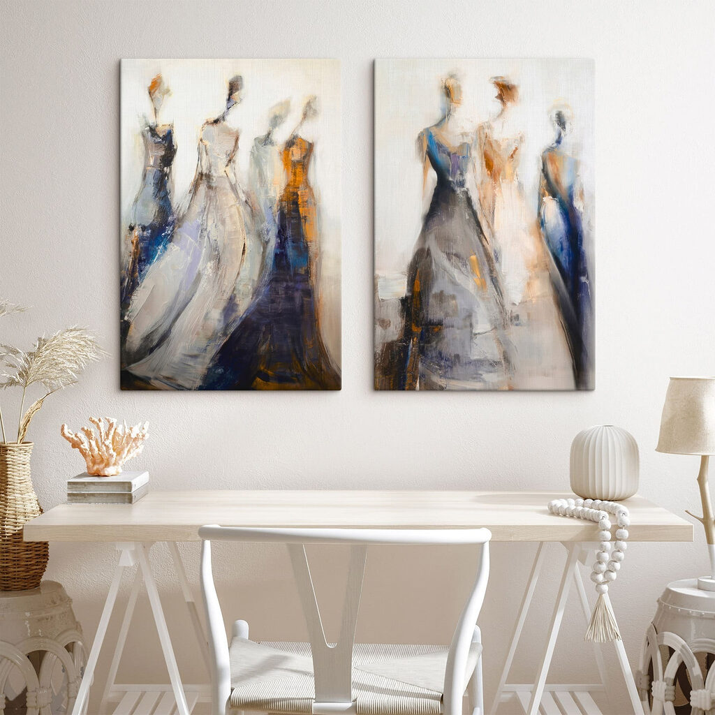 Painting of a group of women Painting of a group of women