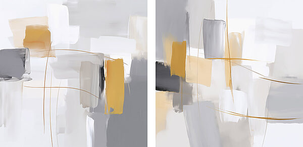 Pair of art pieces Pair of art pieces