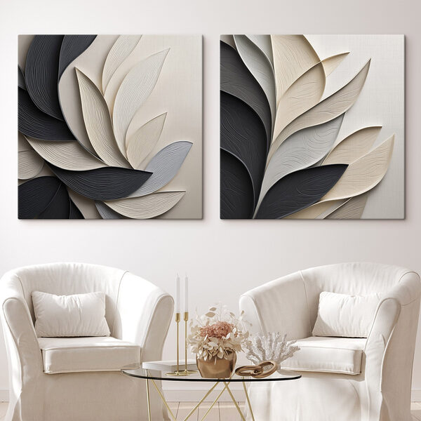 Elegant layers of flowing shapes Elegant layers of flowing shapes