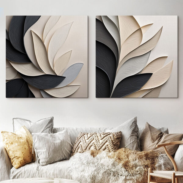 Elegant layers of flowing shapes Elegant layers of flowing shapes
