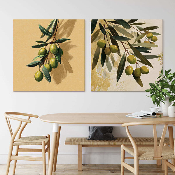 - Fresh olives on elegant branches - Fresh olives on elegant branches