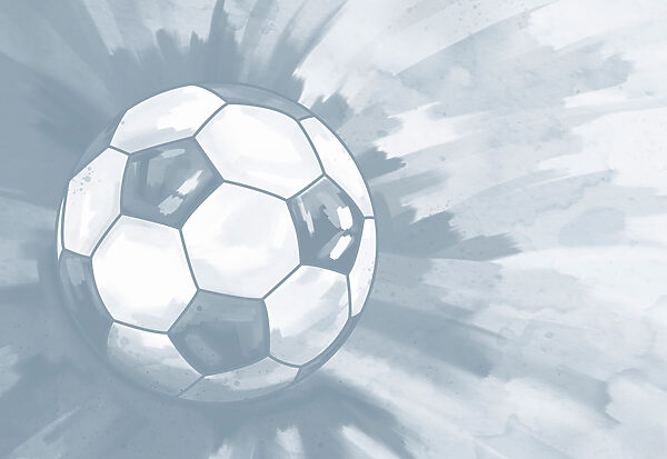 Football ball in the air