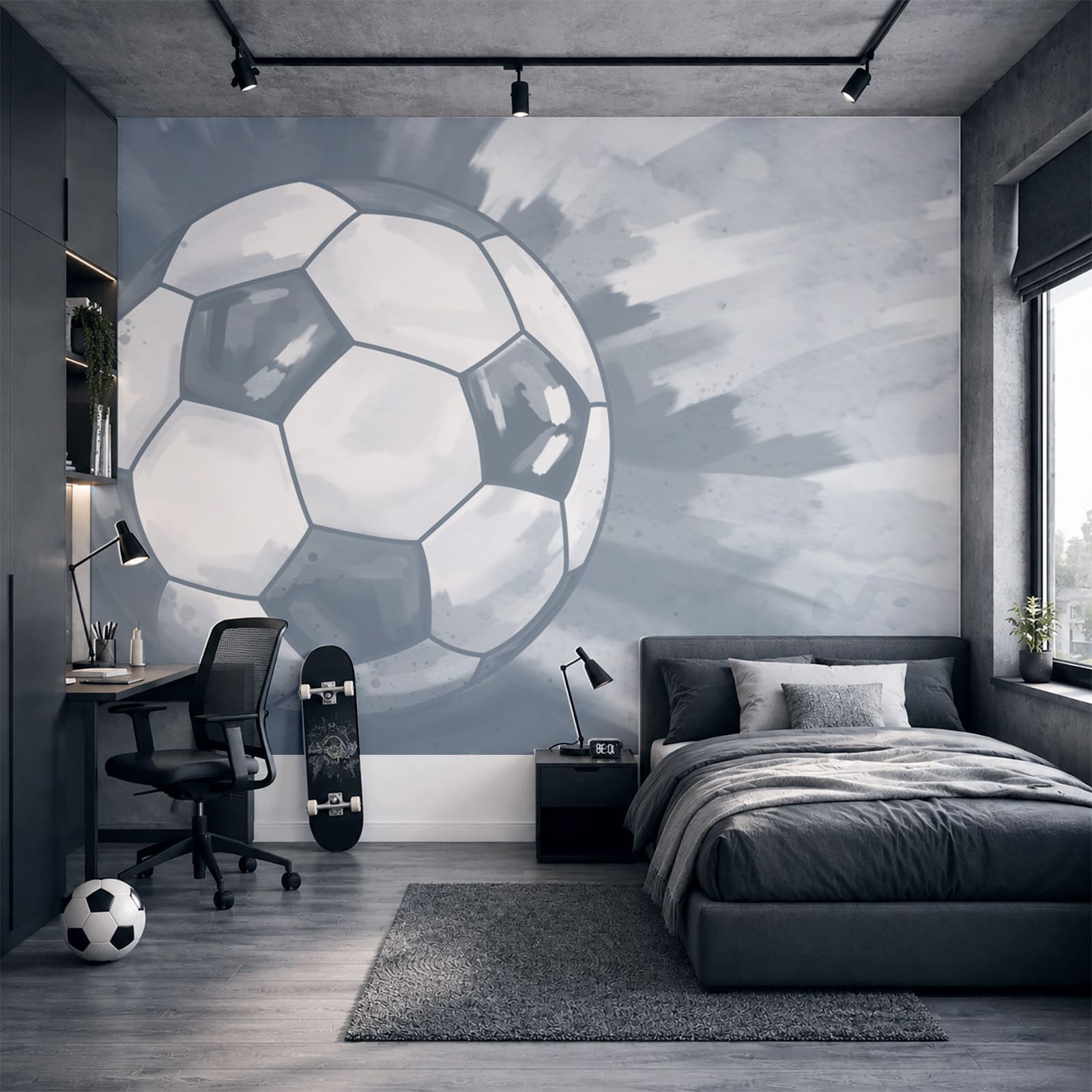 Fußball in der Luft