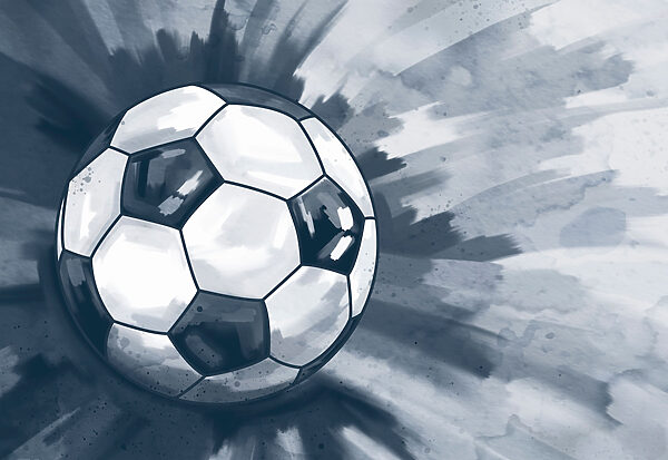 Football ball in the air Football ball in the air