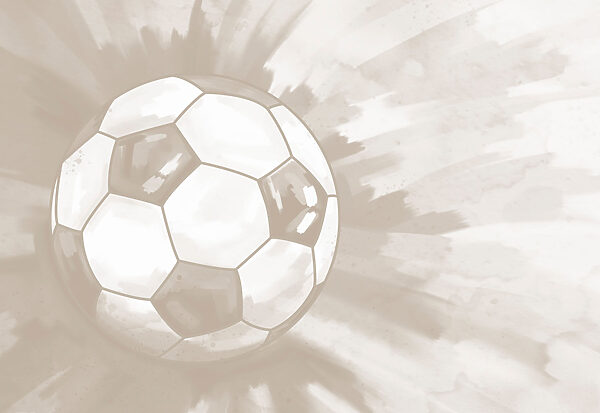 Football ball in the air