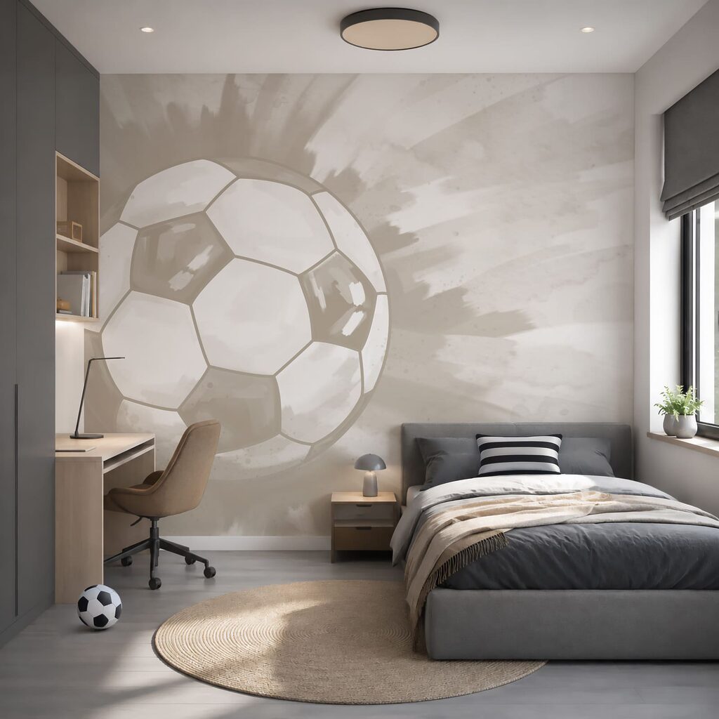 Fußball in der Luft