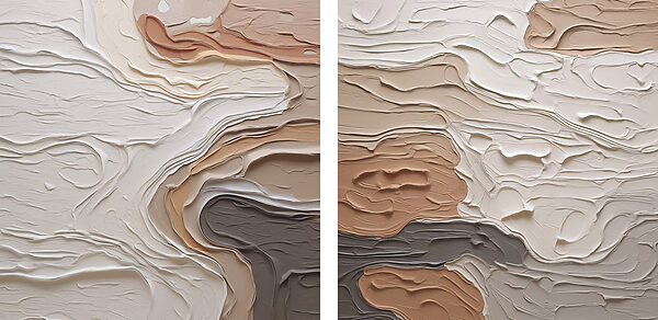 Fluid lines in warm, earthy tones Fluid lines in warm, earthy tones