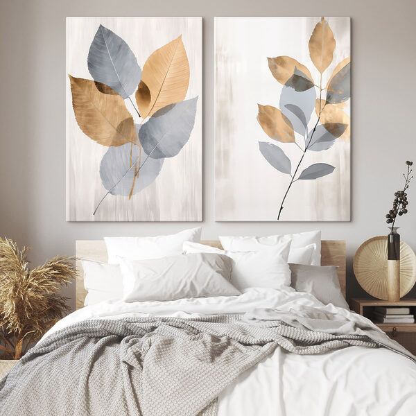 Elegant leaves in soft hues Elegant leaves in soft hues