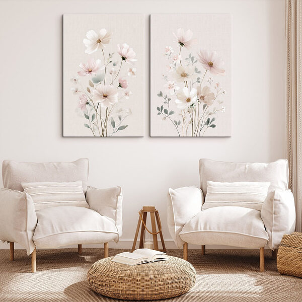 Couple of flowers on a white background Couple of flowers on a white background