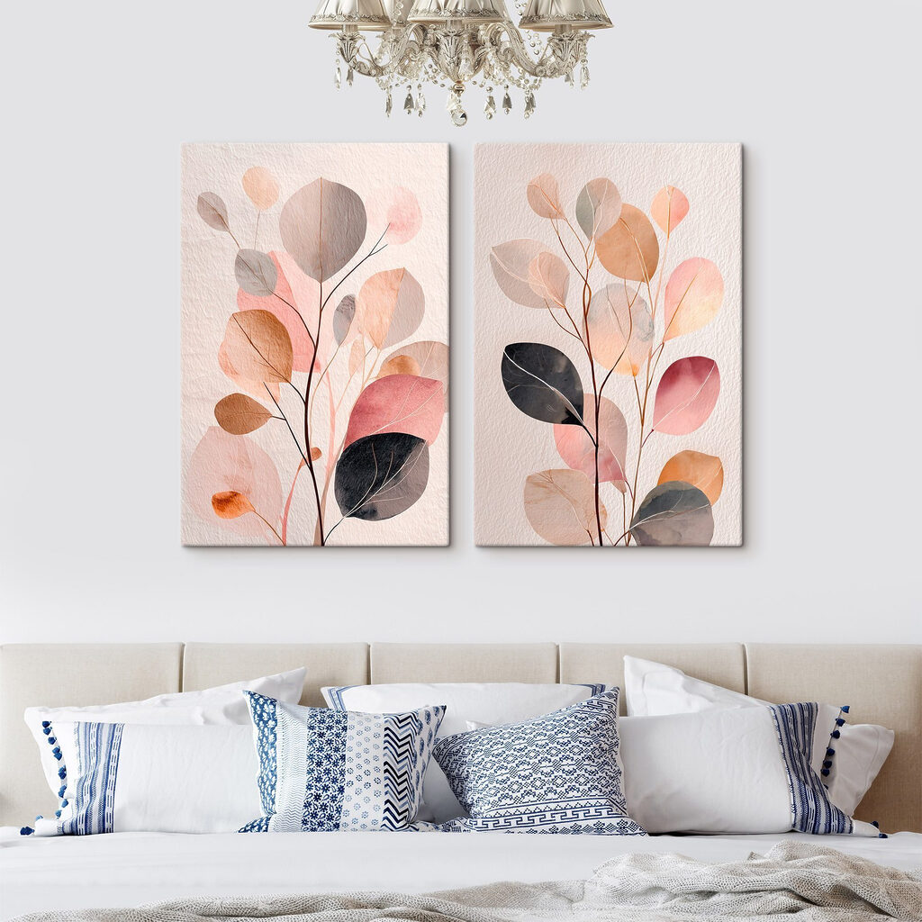 Painting of a plant with leaves Painting of a plant with leaves