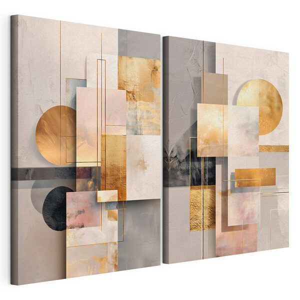 Kunstcollage Modularer Leinwanddruck Kunstcollage