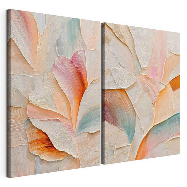 Blumen-Collage Modularer Leinwanddruck Blumen-Collage