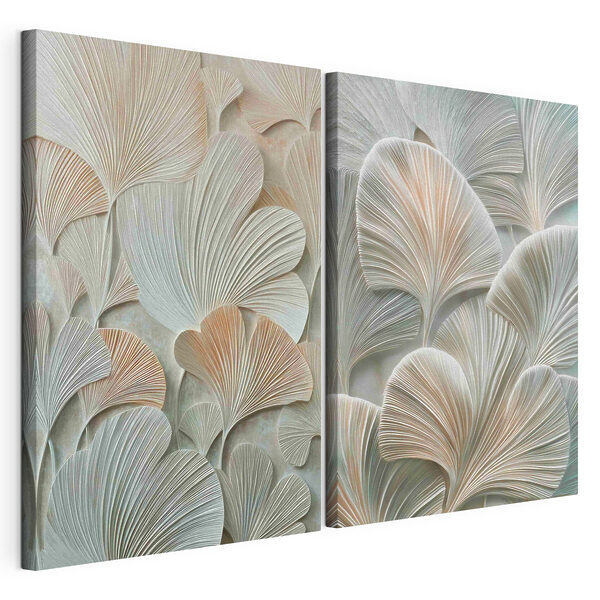 - Filigrane Muster der Natur Modularer Leinwanddruck - Filigrane Muster der Natur