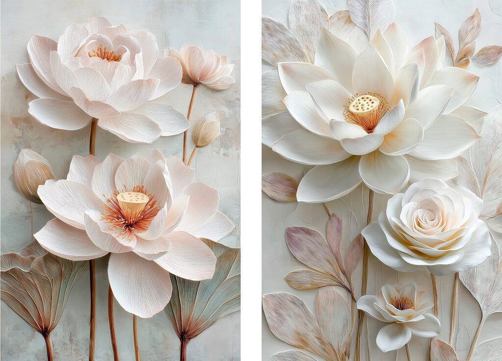 Collage of flowers Collage of flowers