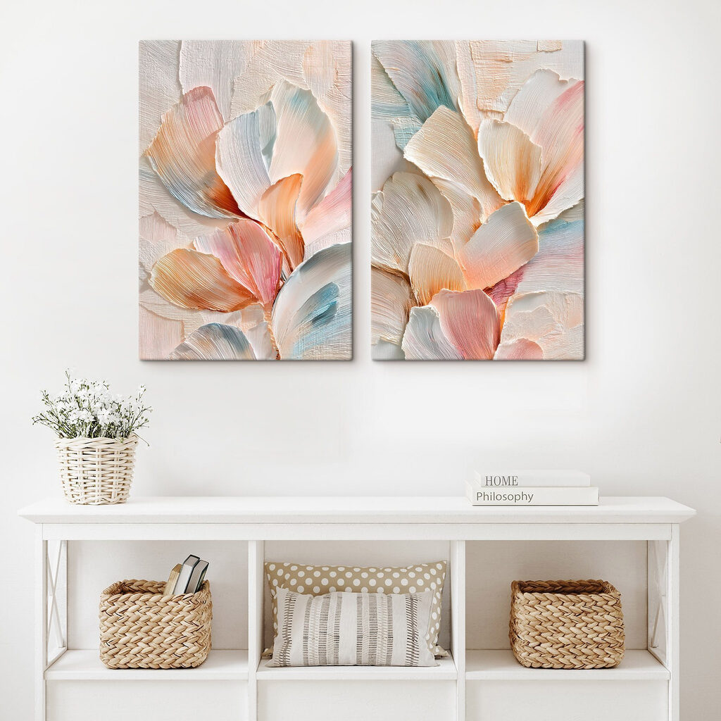 Soft hues in graceful floral arrangement Soft hues in graceful floral arrangement