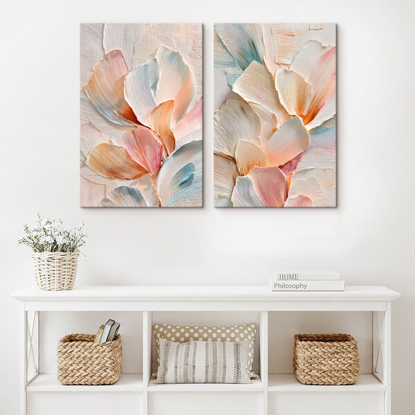 Soft hues in graceful floral arrangement Soft hues in graceful floral arrangement