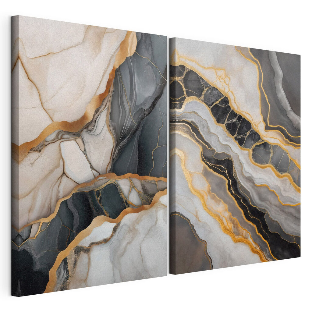 - Fluid layers of contrasting colors - Fluid layers of contrasting colors