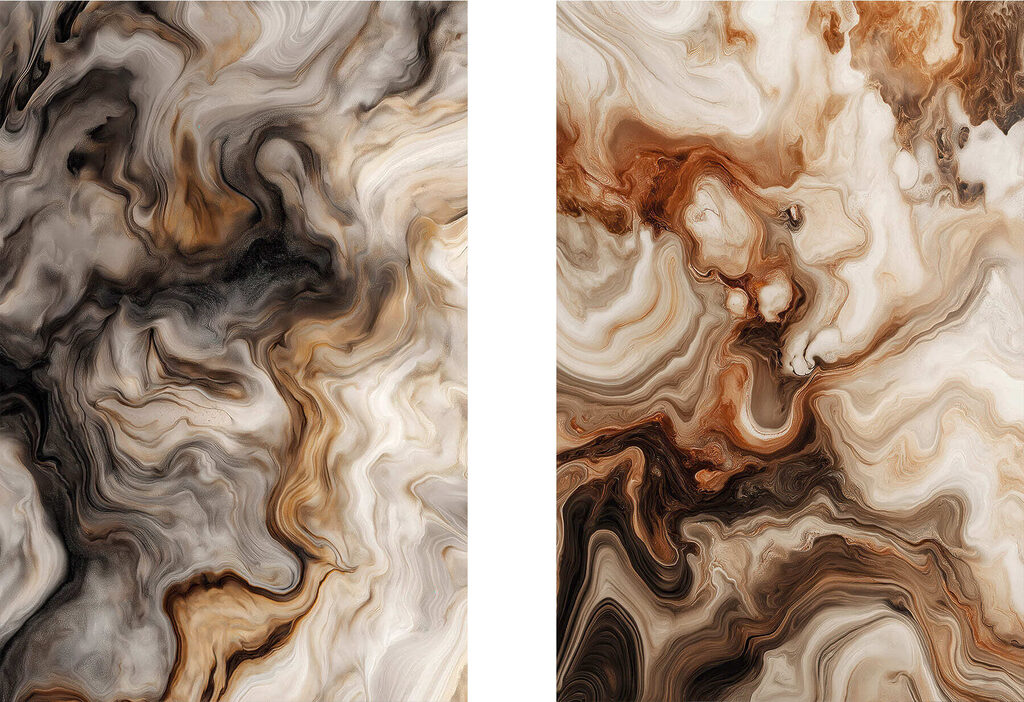 Elegant swirls of earthy tones Elegant swirls of earthy tones