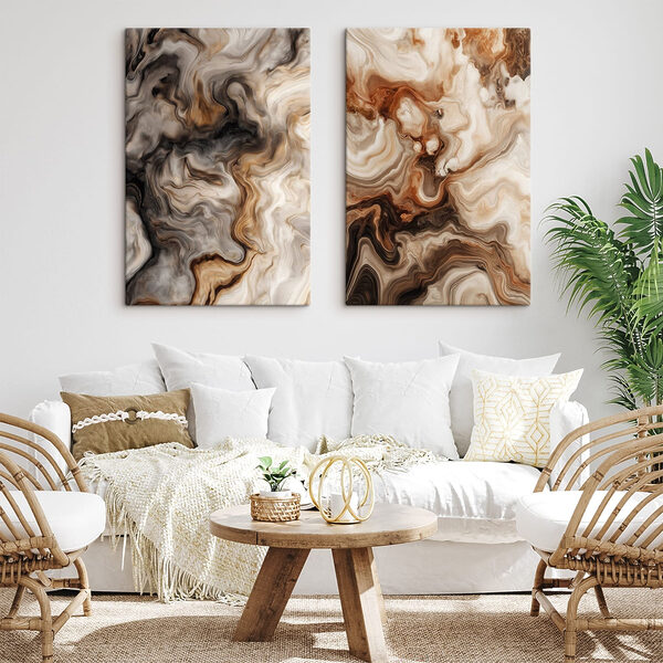 Elegant swirls of earthy tones Elegant swirls of earthy tones