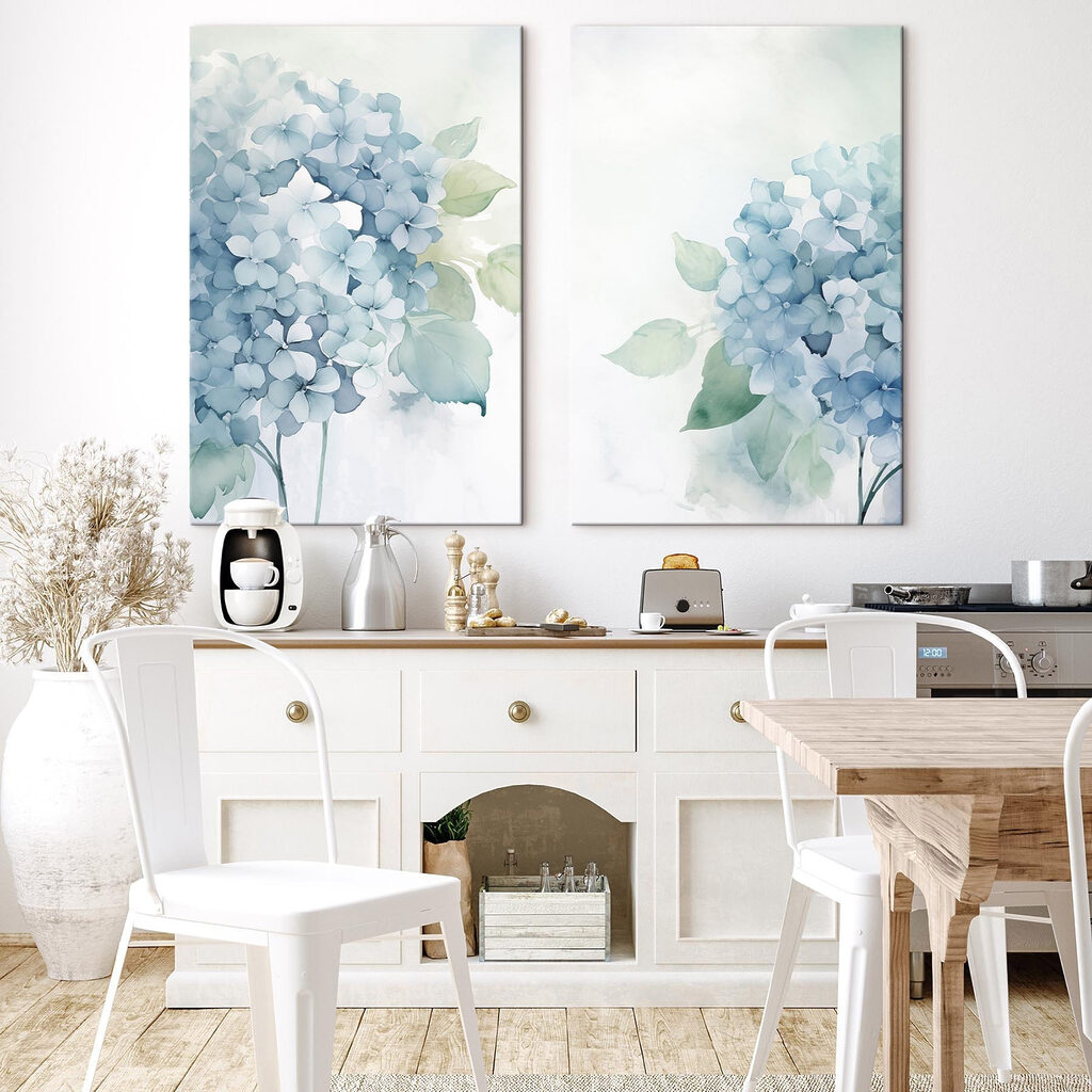 Painting of flowers and leaves Painting of flowers and leaves