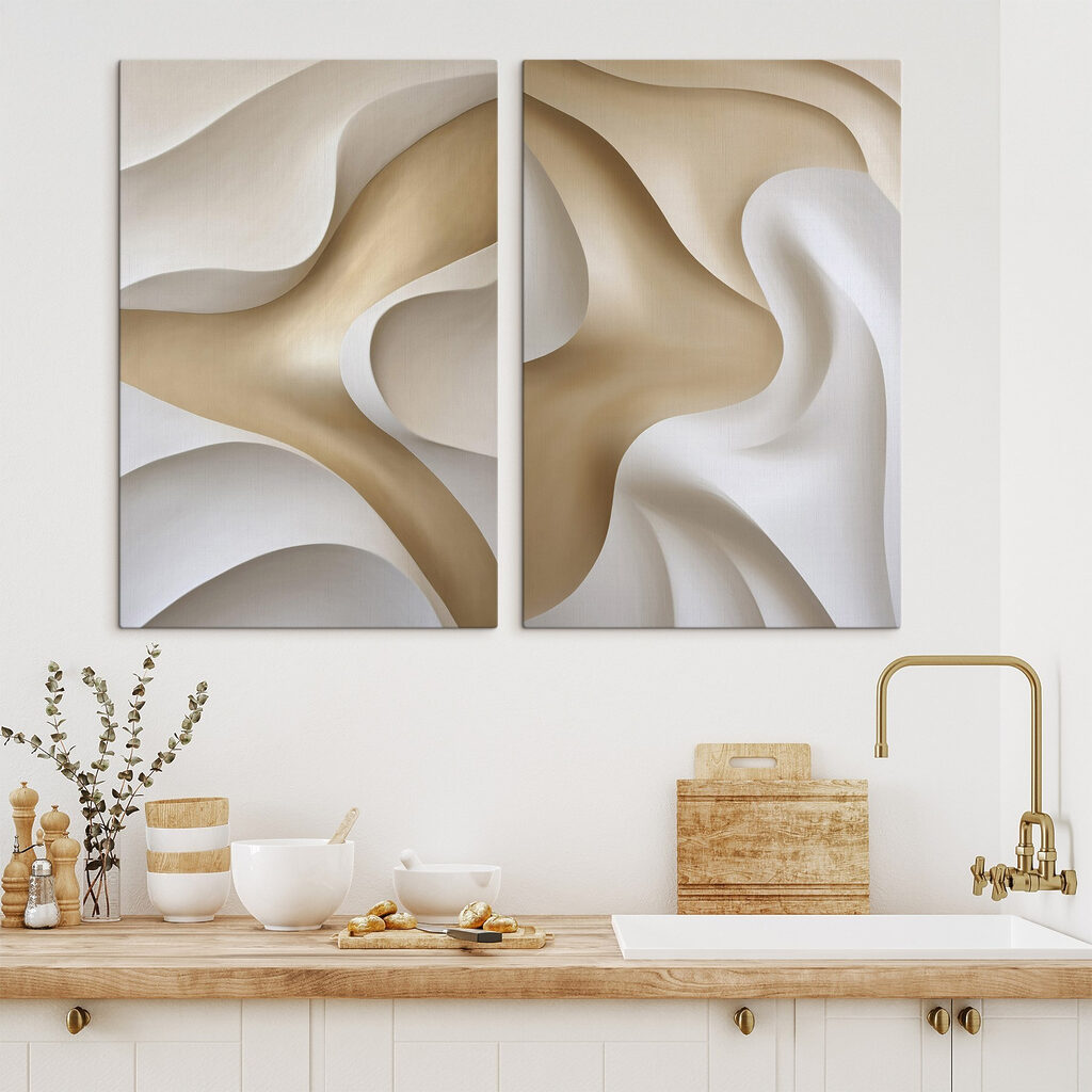 Flowing Lines in Soft Shades Flowing Lines in Soft Shades