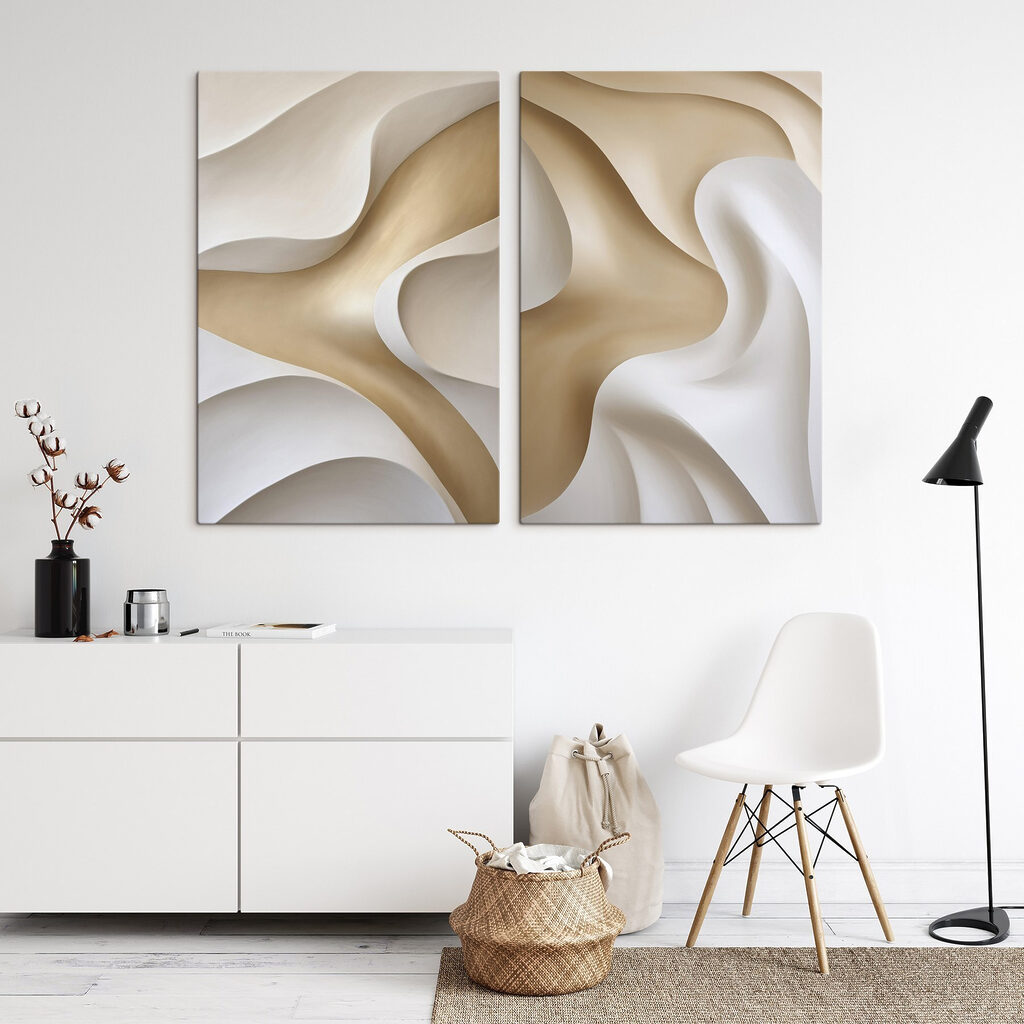 Flowing Lines in Soft Shades Flowing Lines in Soft Shades