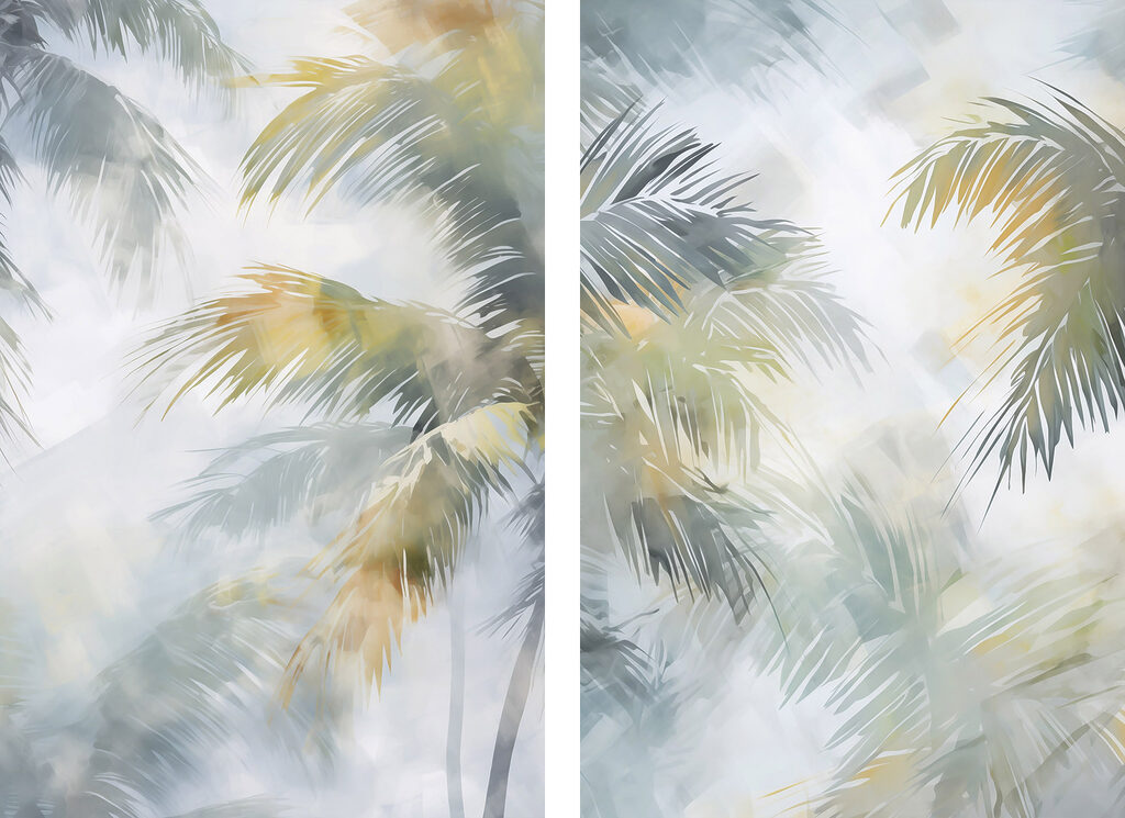 Palm trees in the sky Palm trees in the sky