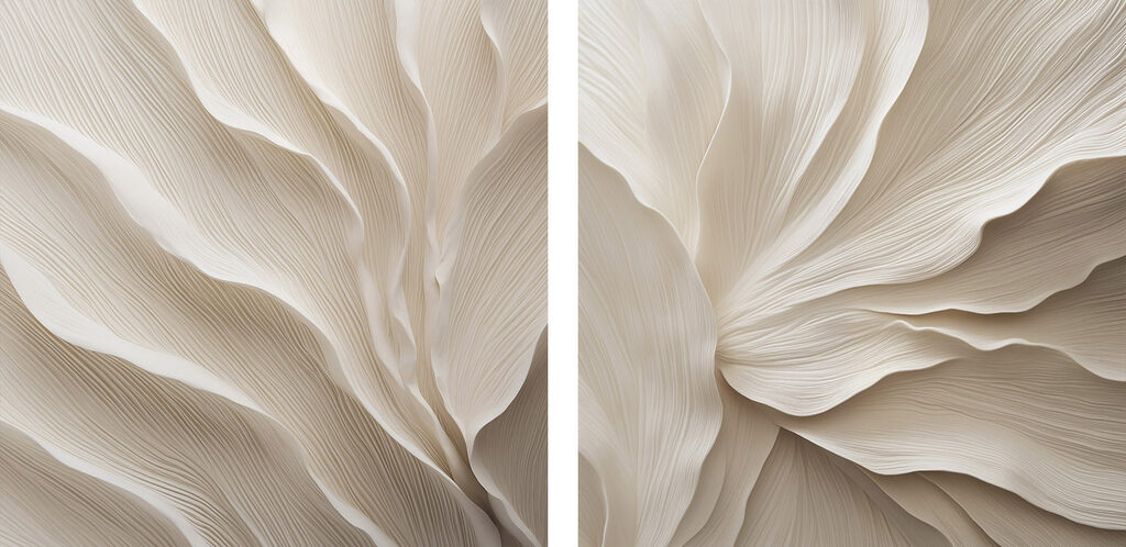 Delicate layers of flowing design Delicate layers of flowing design