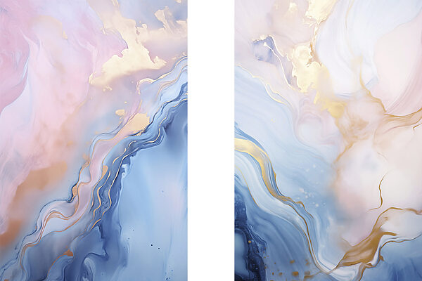 Soft hues blending in harmonious flow Soft hues blending in harmonious flow