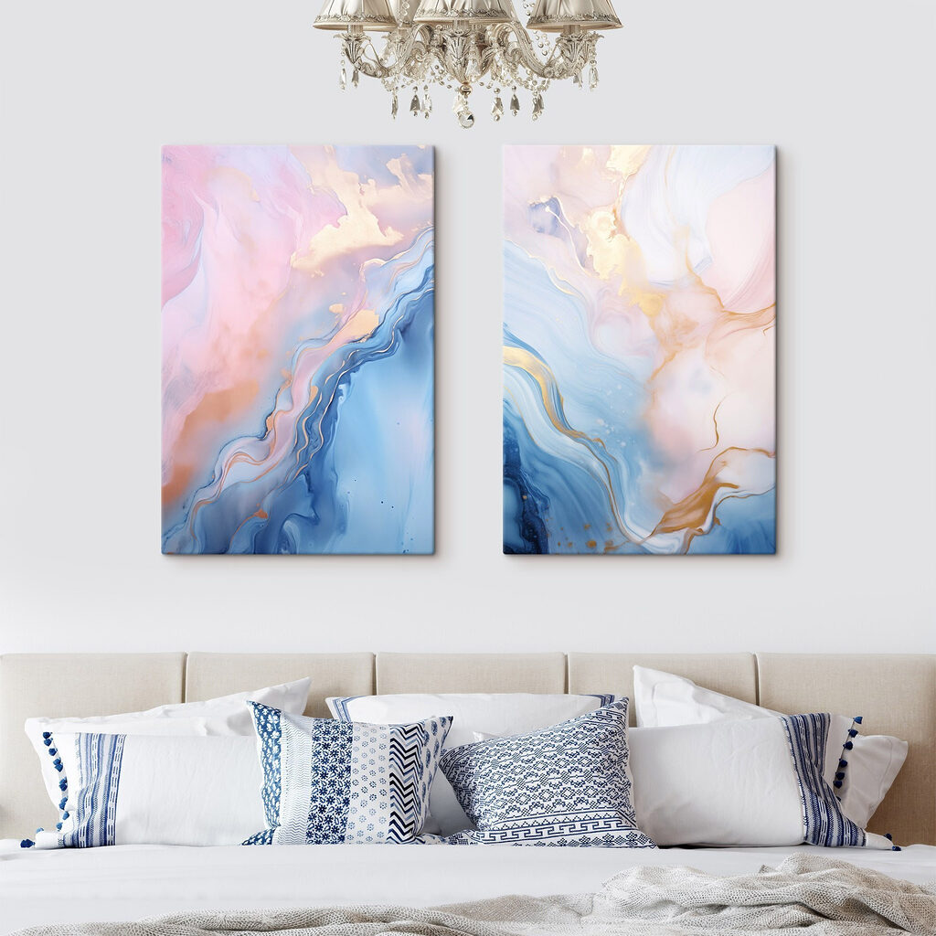 Soft hues blending in harmonious flow Soft hues blending in harmonious flow