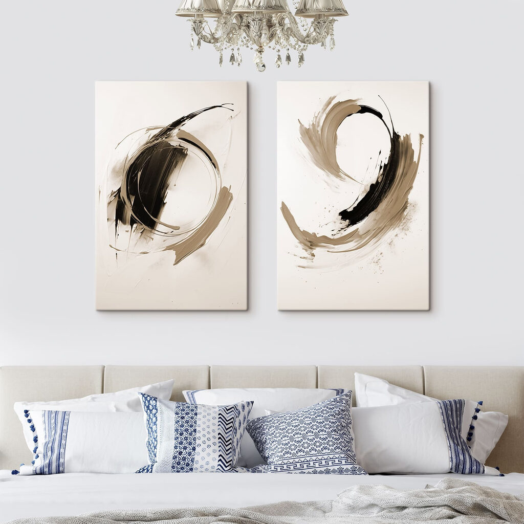 Dynamic strokes of contrasting hues Dynamic strokes of contrasting hues