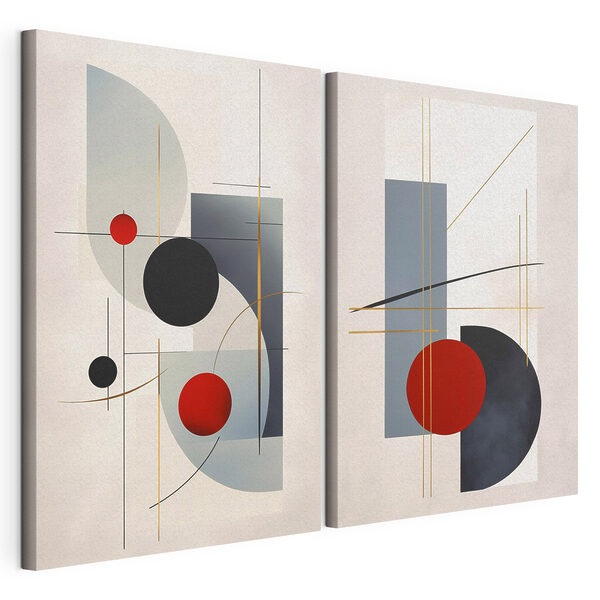 Zwei Kunstbilder Modularer Leinwanddruck Zwei Kunstbilder