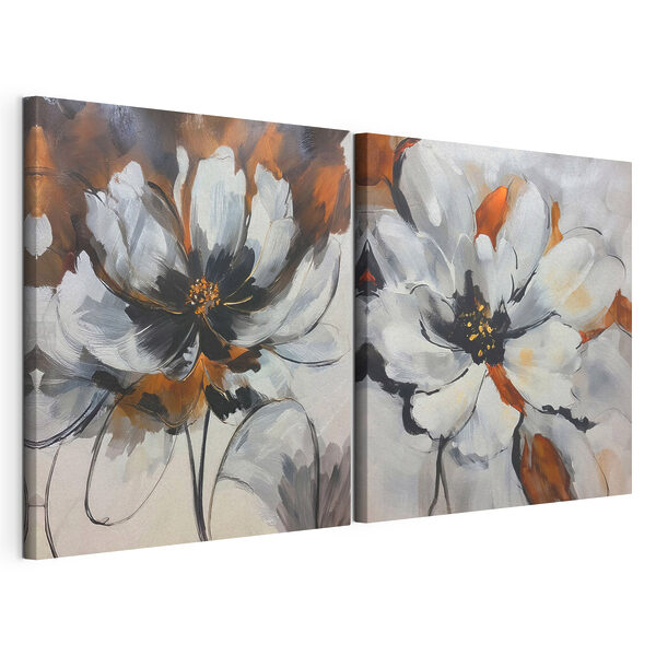Modularer Leinwanddruck Gemälde einer Blume