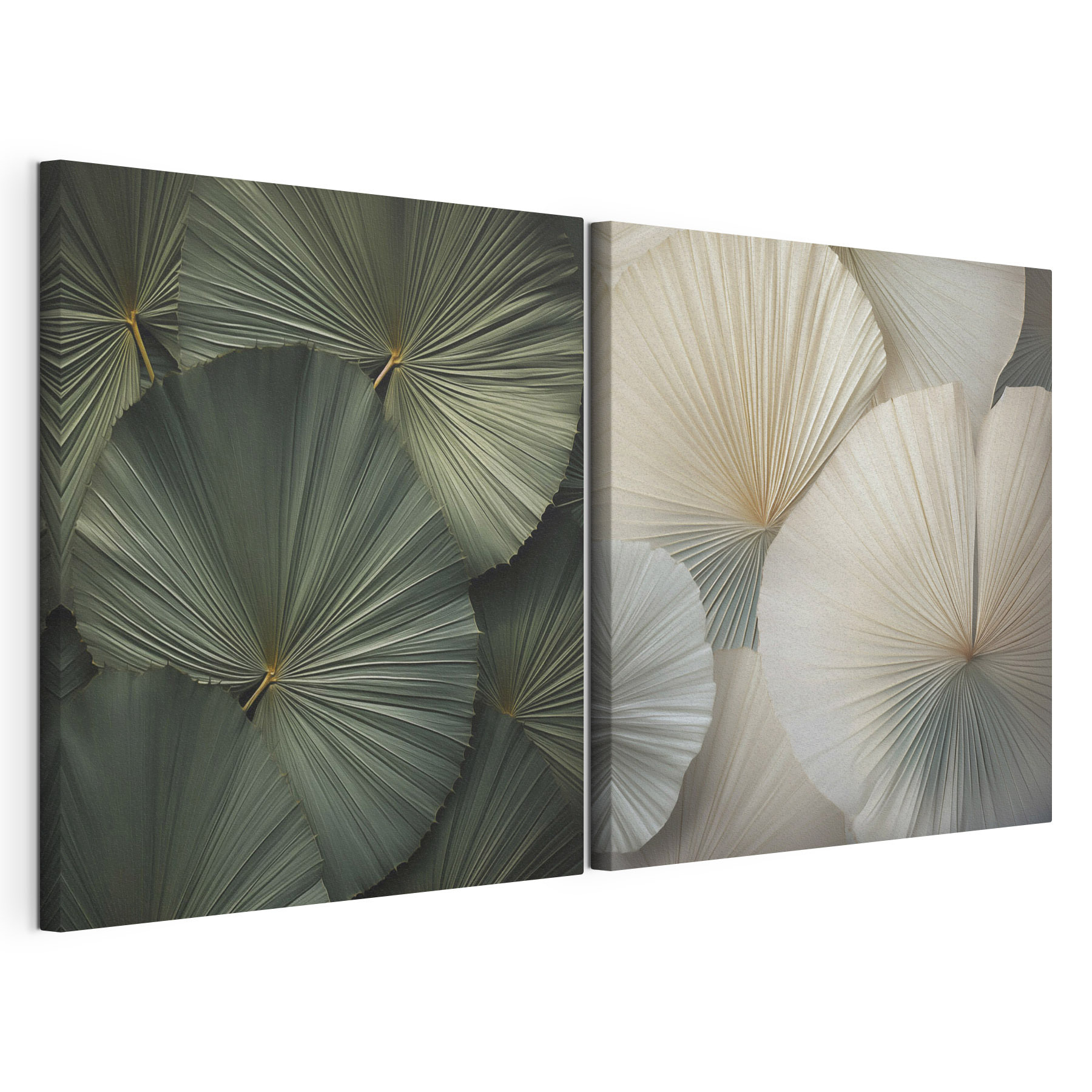 - Intricate fans in soft colors - Intricate fans in soft colors
