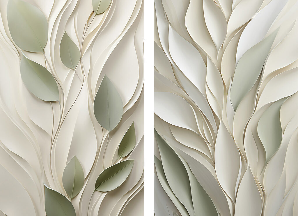 Nature-inspired patterns in soft hues Nature-inspired patterns in soft hues