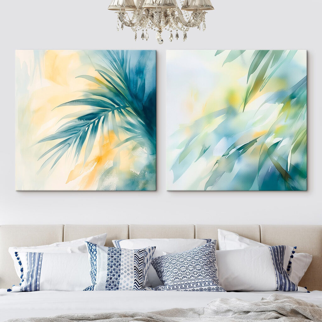 Watercolor painting of leaves Watercolor painting of leaves