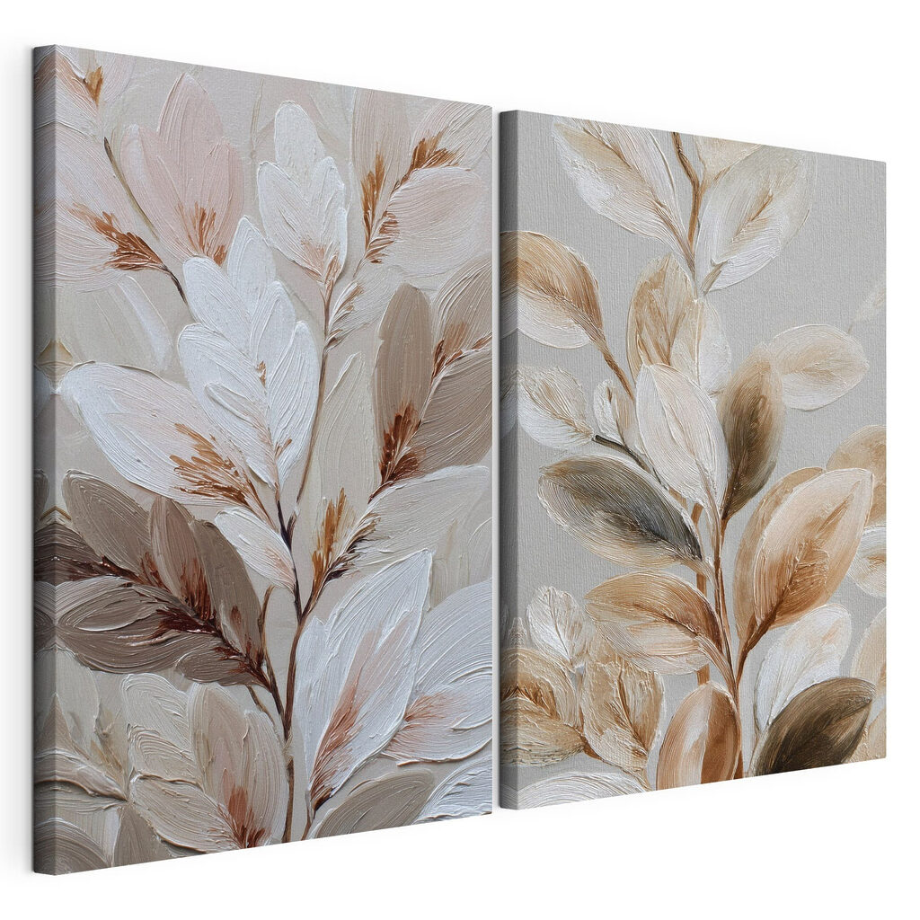 Delicate leaves in soft tones Delicate leaves in soft tones