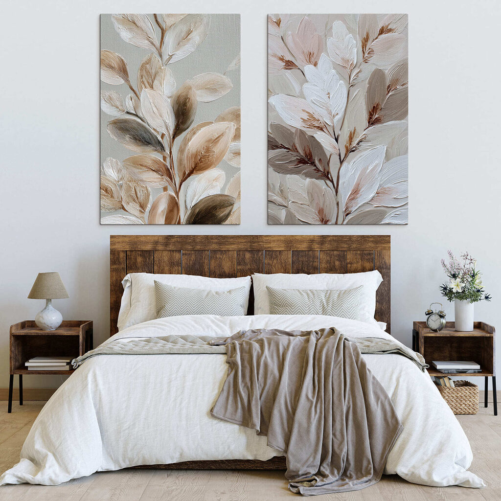 Delicate leaves in soft tones Delicate leaves in soft tones