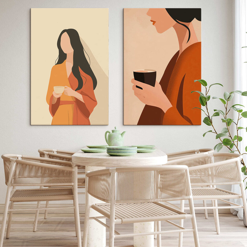 Woman holding a cup of coffee Woman holding a cup of coffee