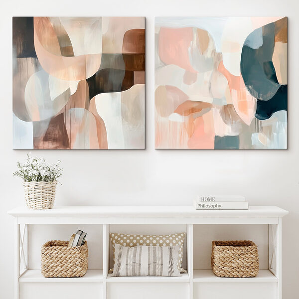 Two paintings of different colors Two paintings of different colors