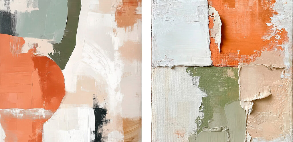 Painting of different colors Painting of different colors