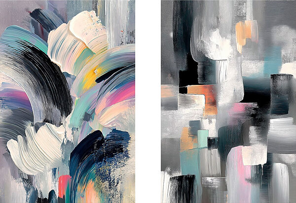 Colorful swirls of creative expression Colorful swirls of creative expression