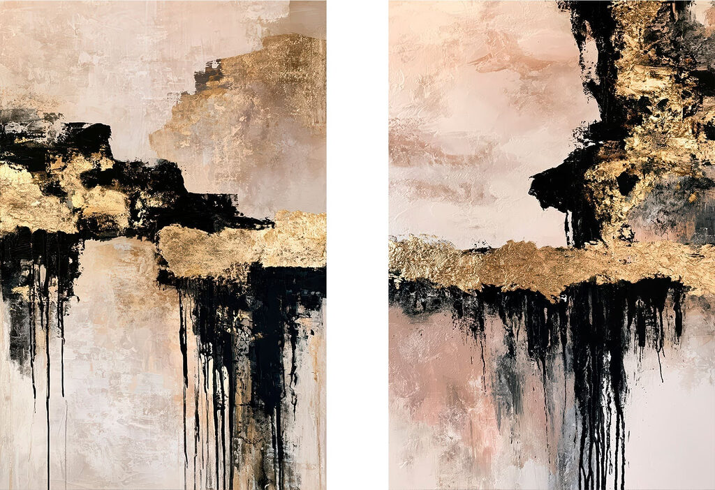 - Abstract elegance in muted tones - Abstract elegance in muted tones
