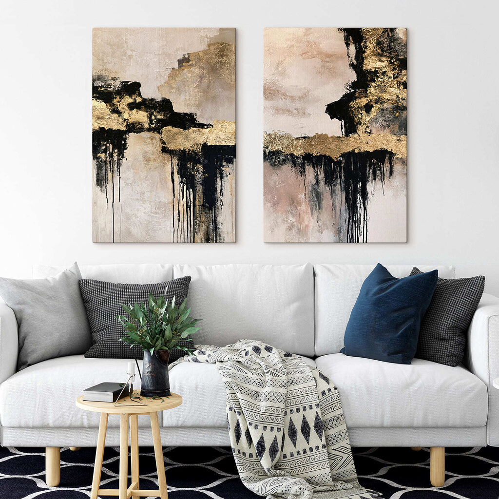 - Abstract elegance in muted tones - Abstract elegance in muted tones