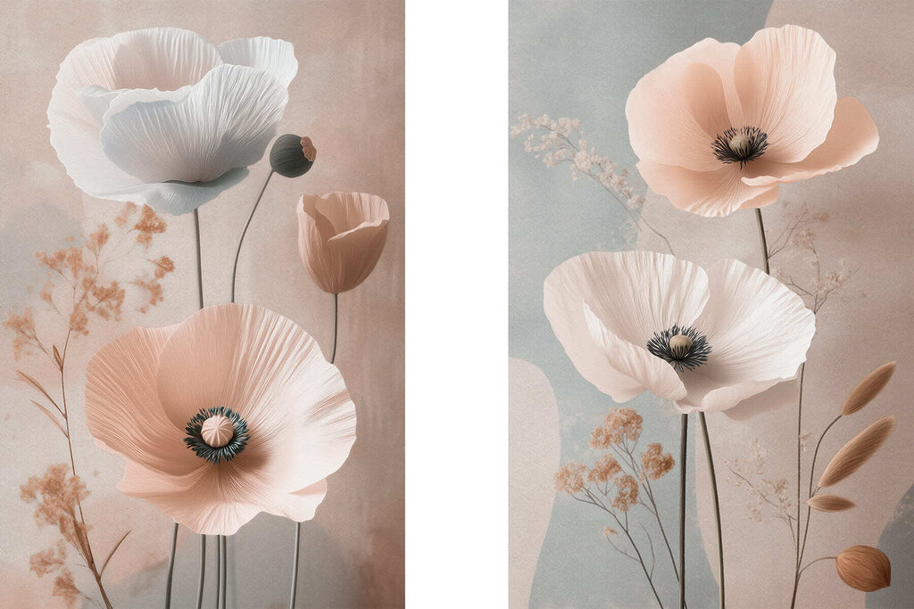 Collage of flowers Collage of flowers