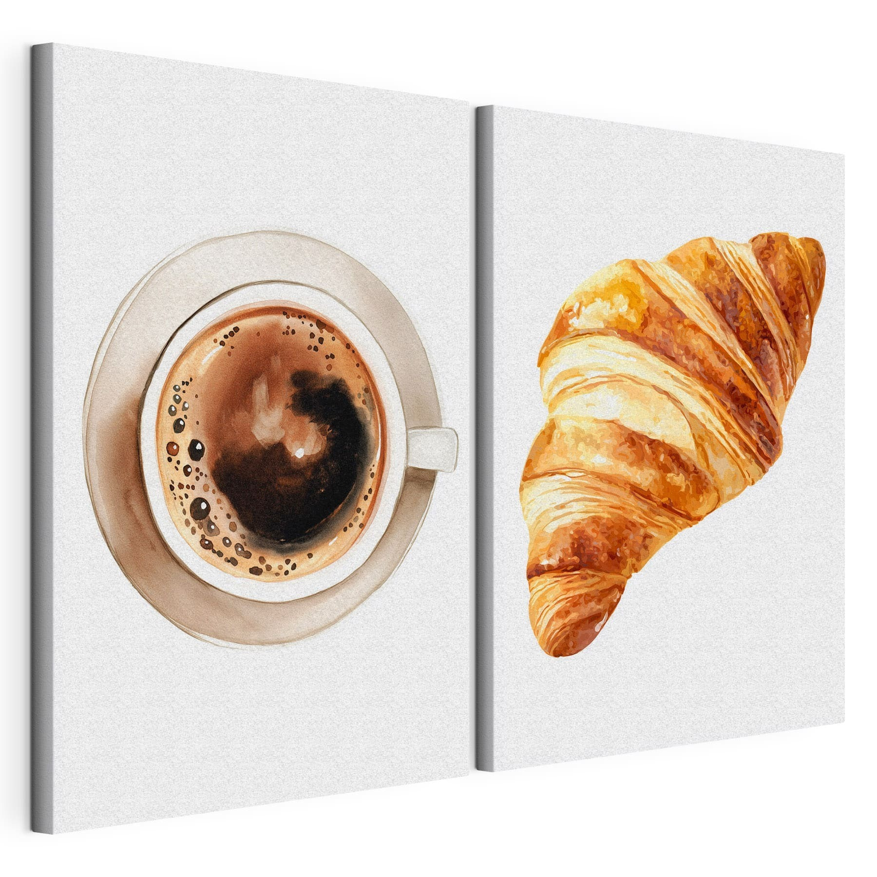 Croissant and a cup of coffee Croissant and a cup of coffee